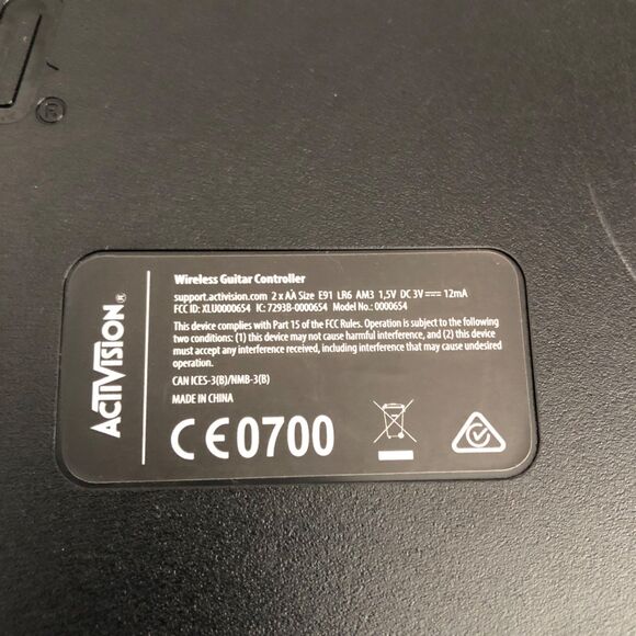 Guitar Hero Live Wireless Guitar Model 0000654 XBox One PS3 PS4 No Dongle Works - Picture 11 of 13